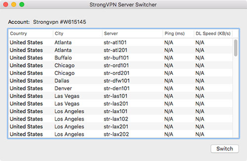 StrongVPN Review: Desktop client