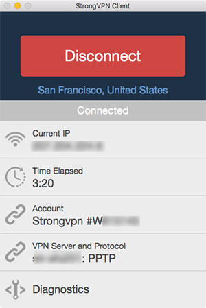 StrongVPN review: desktop client