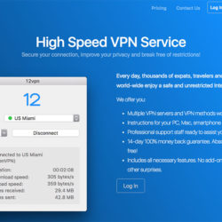 12VPN review: 12VPN website