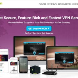 OneVPN review: OneVPN's website