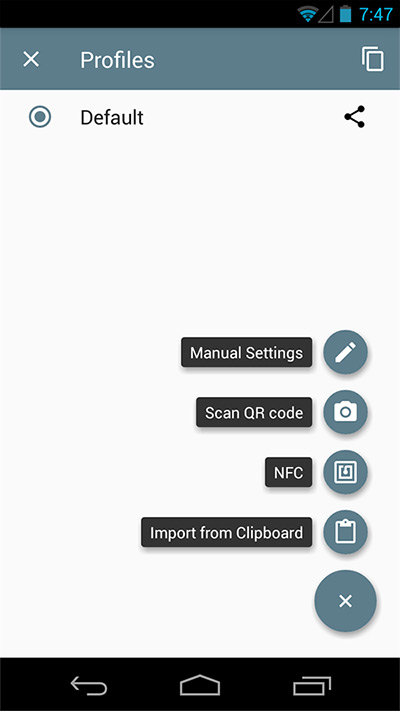 Shadowsocks Android App: Setting